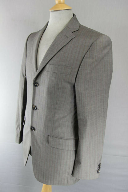BRAND NEW STVDIO BY JEFF BANKS PURE WOOL STRIPED TAUPE JACKET 36 INCH: RRP £119