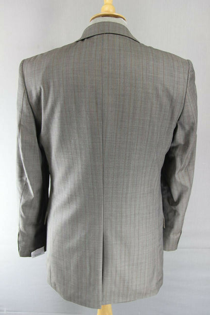 BRAND NEW STVDIO BY JEFF BANKS PURE WOOL STRIPED TAUPE JACKET 36 INCH: RRP £119