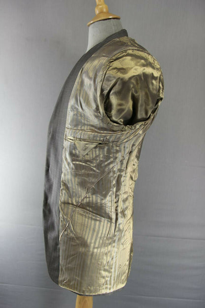 BRAND NEW STVDIO BY JEFF BANKS PURE WOOL STRIPED TAUPE JACKET 36 INCH: RRP £119
