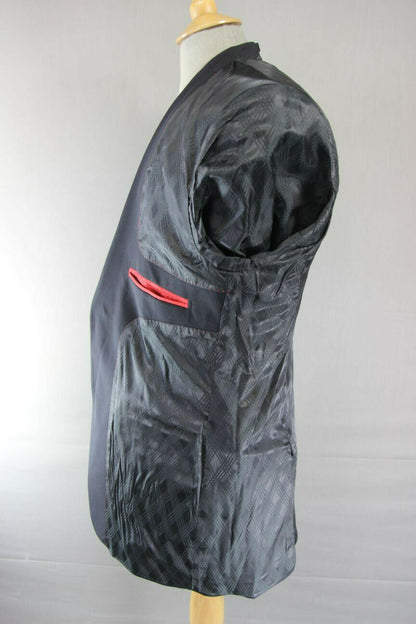 BRAND NEW WOOL BLEND BLACK JACKET: 40 INCH CHEST (REGULAR FIT)
