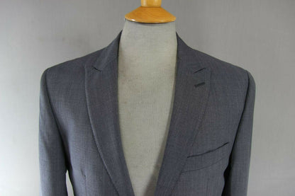 BRAND NEW WOOL RICH BLEND GREY JACKET: 36 INCH CHEST (REGULAR FIT)