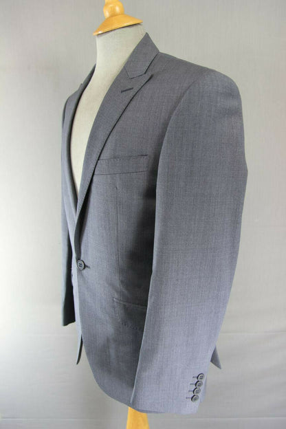 BRAND NEW WOOL RICH BLEND GREY JACKET: 36 INCH CHEST (REGULAR FIT)