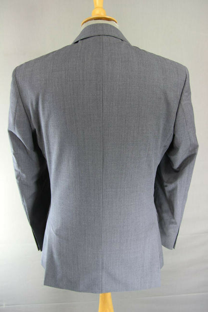 BRAND NEW WOOL RICH BLEND GREY JACKET: 36 INCH CHEST (REGULAR FIT)