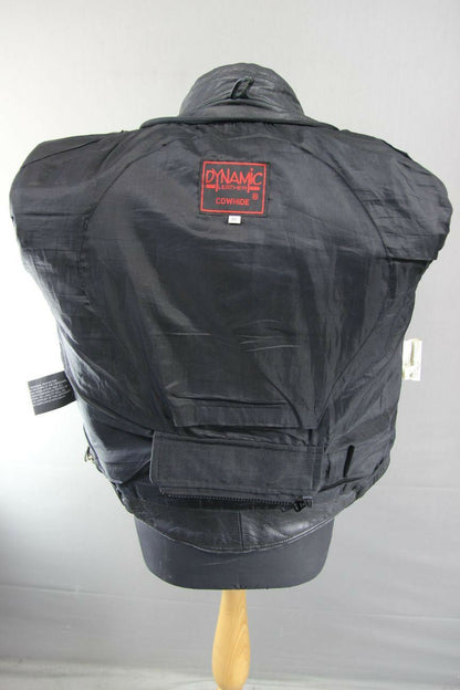 CLASSIC DYNAMIC LEATHER BLACK COWHIDE BIKER JACKET 40 INCH