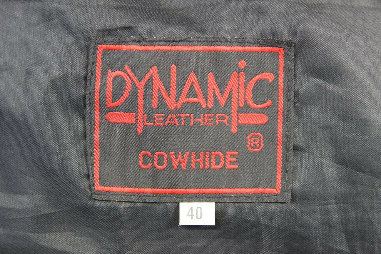 CLASSIC DYNAMIC LEATHER BLACK COWHIDE BIKER JACKET 40 INCH