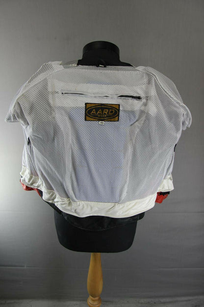 AARD WEAR LEATHER BIKER JACKET 38" + REMOVABLE BACK, SHOULDER & ELBOW PROTECTORS