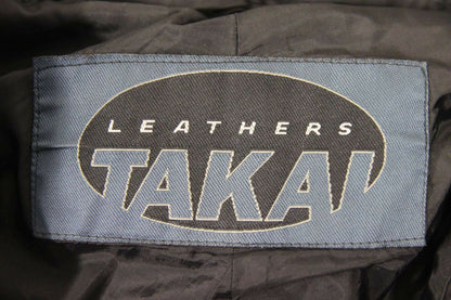 TAKAI LEATHERS BLACK BIKER TROUSERS: WAIST 30 INCHES/INSIDE LEG 29 INCHES