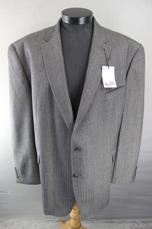BNWT CENTAUR BIG & TALL WOOL RICH STRIPED TAUPE JACKET 46 INCH CHEST RRP £139