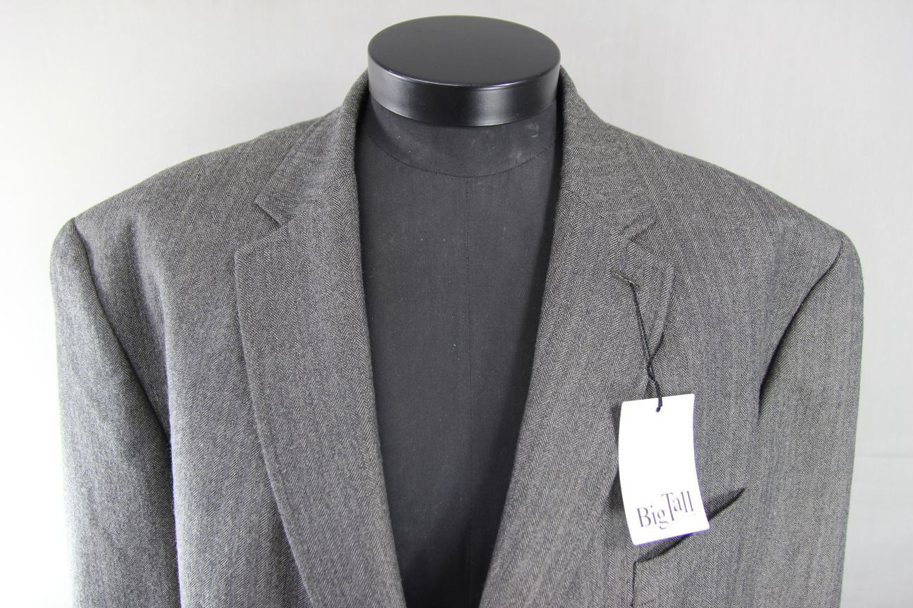 BNWT CENTAUR BIG & TALL WOOL RICH STRIPED TAUPE JACKET 46 INCH CHEST RRP £139