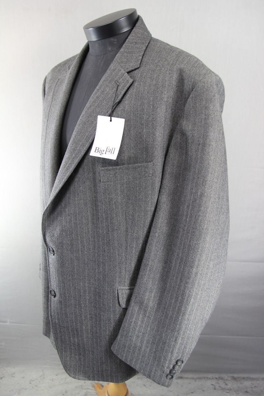 BNWT CENTAUR BIG & TALL WOOL RICH STRIPED TAUPE JACKET 46 INCH CHEST RRP £139