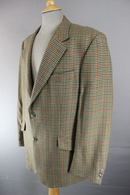 EXCEPTIONAL WESTBROOK PURE WOOL CHECKED JACKET 44 INCH