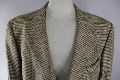 EXCEPTIONAL WESTBROOK PURE WOOL CHECKED JACKET 44 INCH