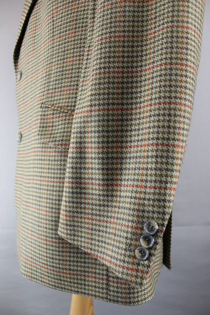 EXCEPTIONAL WESTBROOK PURE WOOL CHECKED JACKET 44 INCH
