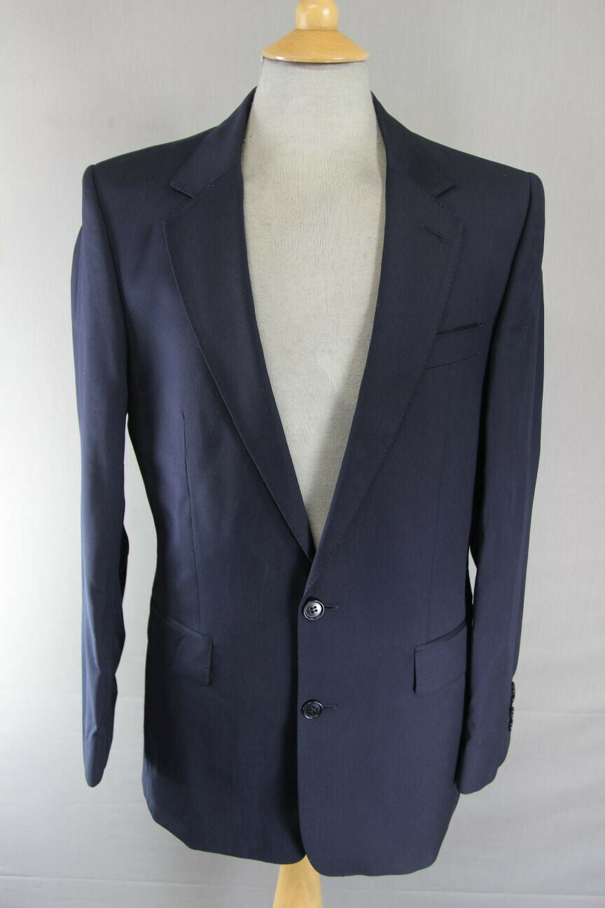 BRAND NEW PURE WOOL DARK BLUE/NAVY JACKET: 38 INCH CHEST (LONG FIT)