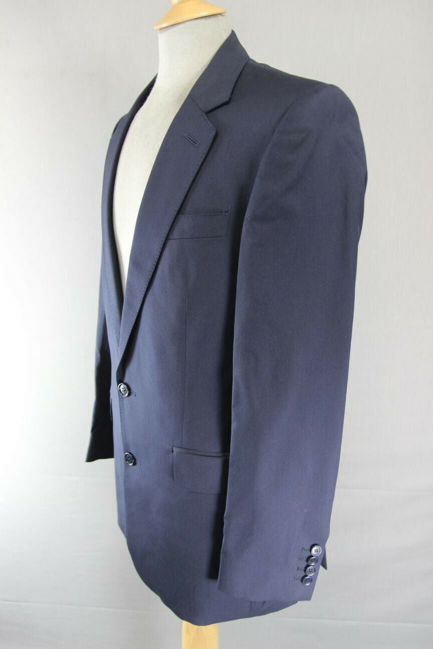 BRAND NEW PURE WOOL DARK BLUE/NAVY JACKET: 38 INCH CHEST (LONG FIT)
