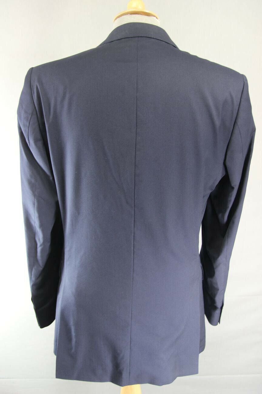 BRAND NEW PURE WOOL DARK BLUE/NAVY JACKET: 38 INCH CHEST (LONG FIT)