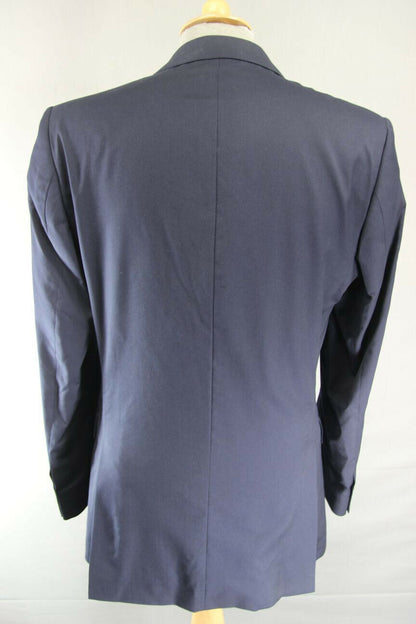 BRAND NEW PURE WOOL DARK BLUE/NAVY JACKET: 38 INCH CHEST (LONG FIT)