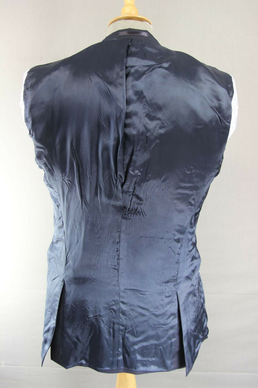 BRAND NEW PURE WOOL DARK BLUE/NAVY JACKET: 38 INCH CHEST (LONG FIT)