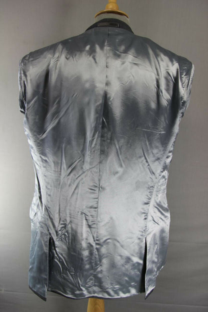 BRAND NEW WOOL RICH BLEND GREY JACKET: 40 INCH CHEST (LONG FIT)