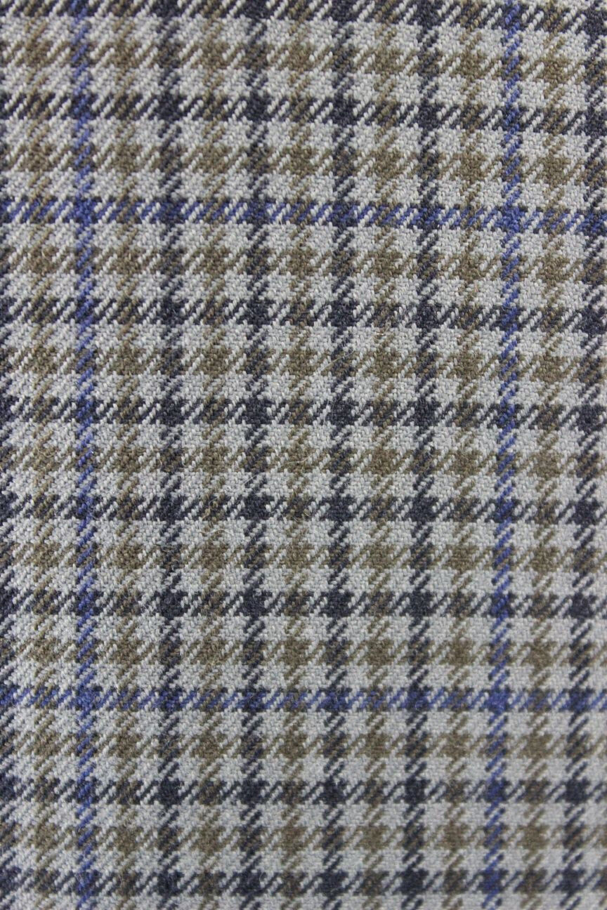 CLASSIC BROOK TAVERNER BLUE/GREY CHECKED WOOL BLEND JACKET 42 INCH
