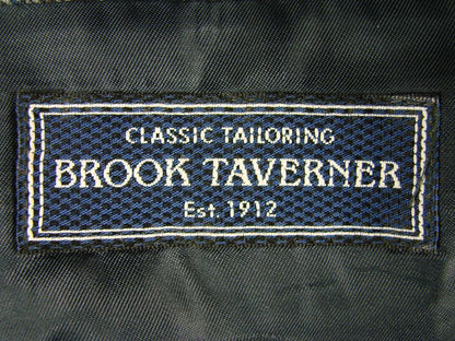 CLASSIC BROOK TAVERNER BLUE/GREY CHECKED WOOL BLEND JACKET 42 INCH