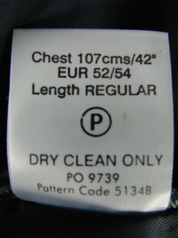 CLASSIC BROOK TAVERNER BLUE/GREY CHECKED WOOL BLEND JACKET 42 INCH