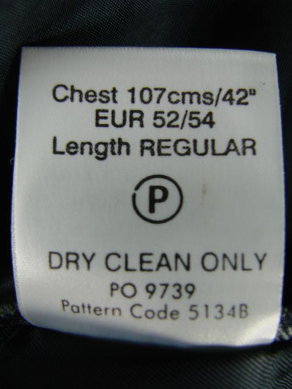 CLASSIC BROOK TAVERNER BLUE/GREY CHECKED WOOL BLEND JACKET 42 INCH