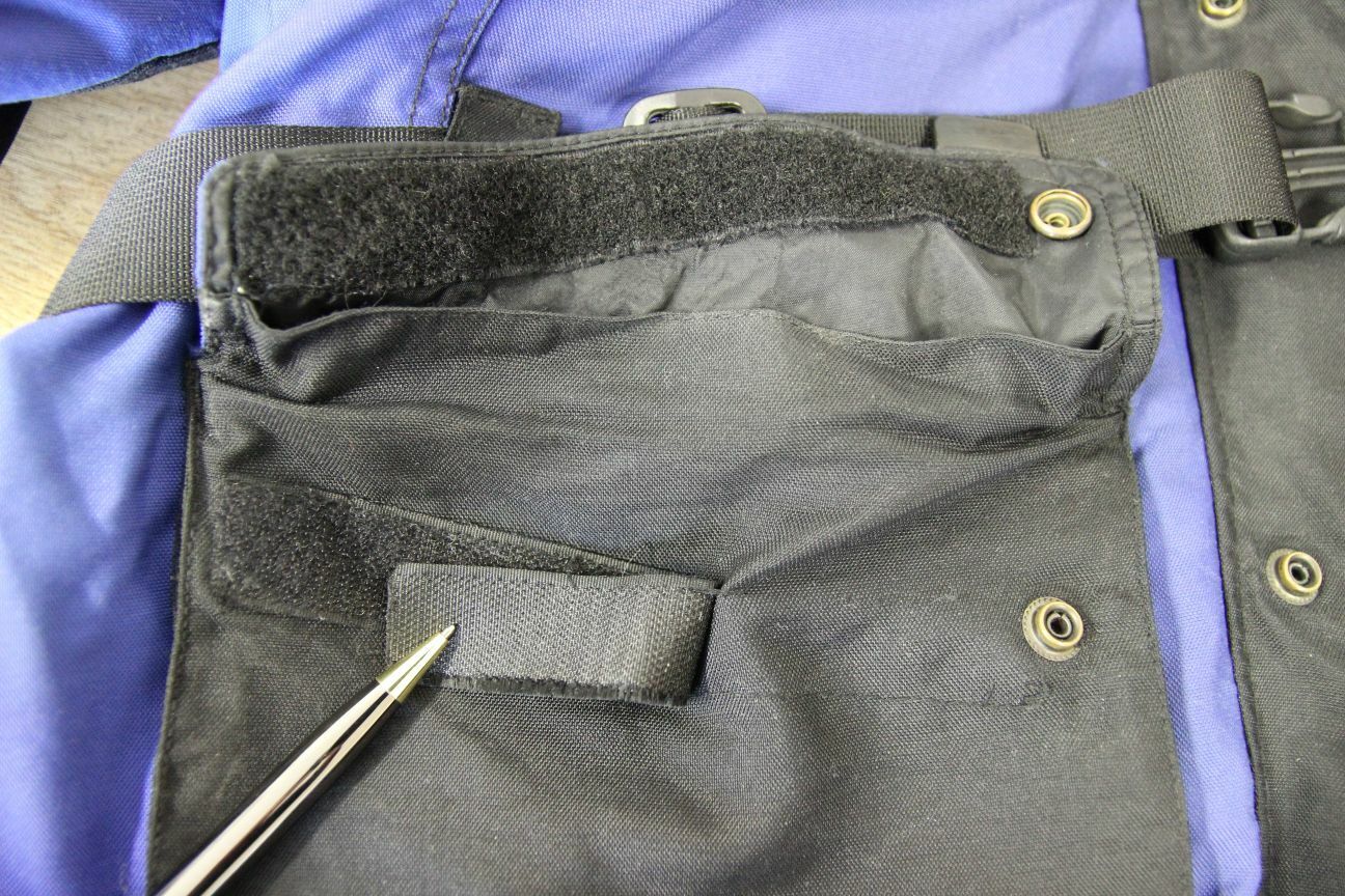 IXS BLACK & BLUE TEXTILE BIKER JACKET WITH CE ARMOUR & THERMAL LINING 46 INCH/XL