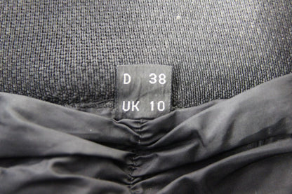 AKITO BLACK LEATHER BIKER TROUSERS + CE KNEE ARMOUR: SIZE 10 WAIST 26IN/LEG 29IN