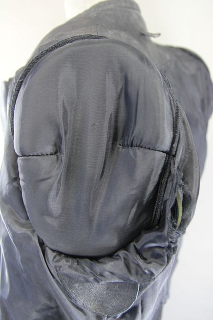 FRANK THOMAS BLACK LEATHER BIKER JACKET WITH ARMASPORT PLUS CE ARMOUR 38-40 INCH