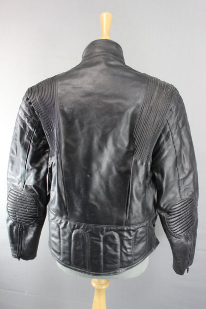 CLASSIC BRITISH MADE FIELDSHEER BLACK LEATHER BIKER JACKET 40 INCH