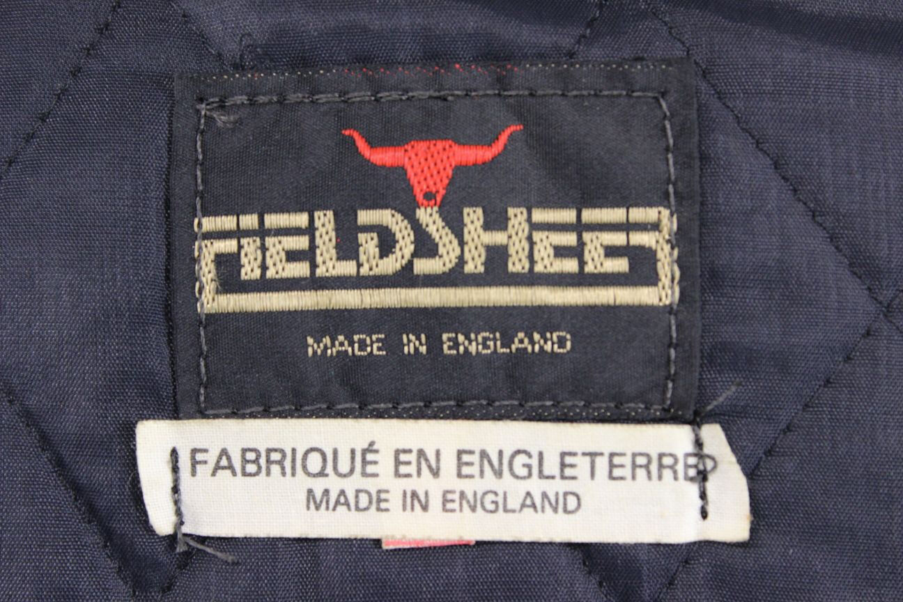 CLASSIC BRITISH MADE FIELDSHEER BLACK LEATHER BIKER JACKET 40 INCH