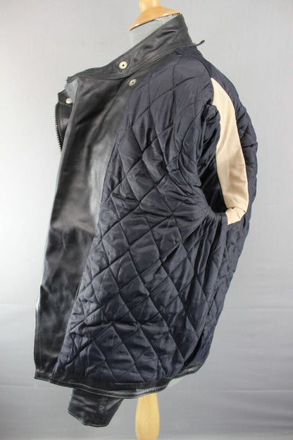 CLASSIC BRITISH MADE FIELDSHEER BLACK LEATHER BIKER JACKET 40 INCH
