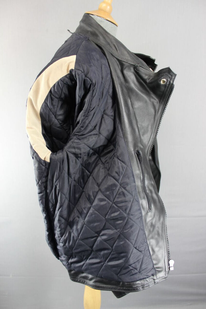 CLASSIC BRITISH MADE FIELDSHEER BLACK LEATHER BIKER JACKET 40 INCH