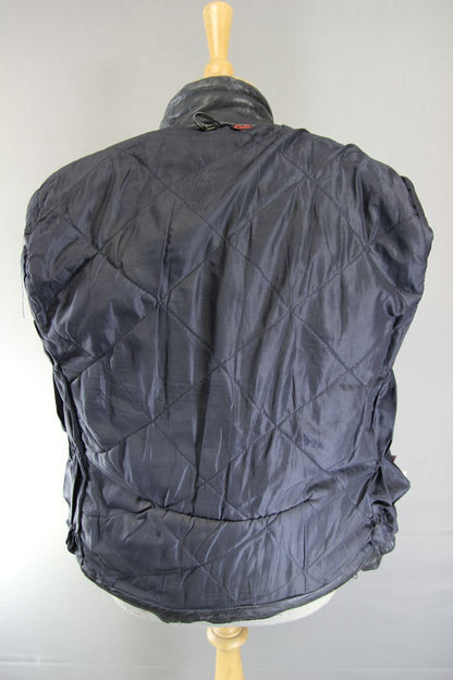 VINTAGE KETT CLASSIC BLACK COWHIDE LEATHER BIKER JACKET 36-38 INCH