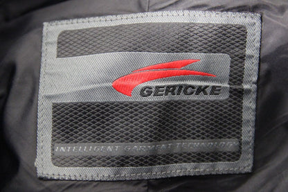 HEIN GERICKE BLACK LEATHER BIKER TROUSERS + CE ARMOUR: WAIST 32"/LEG 31"