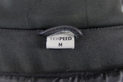 TEXPEED BLACK & RED LEATHER BIKER JACKET WITH CE ARMOUR & THERMAL LINING 40"/MED