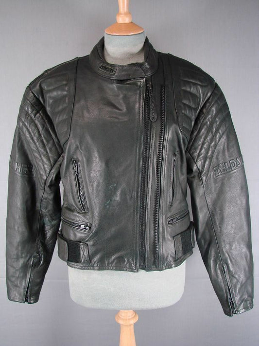 SUPERB QUALITY & CONDITION FIELDSHEER CLASSIC BLACK LEATHER BIKER JACKET SIZE 14