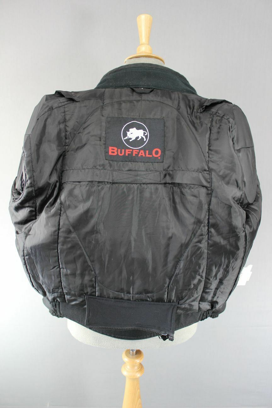 BUFFALO TEXTILE BIKER JACKET WITH REMOVABLE SHOULDER & ELBOW PROTECTORS 40 INCH