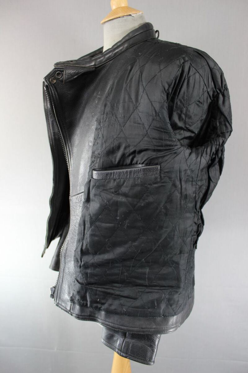 CLASSIC RAYVEN BLACK LEATHER BIKER JACKET SIZE 16