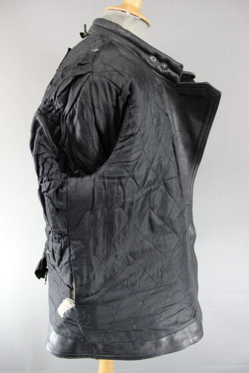 CLASSIC RAYVEN BLACK LEATHER BIKER JACKET SIZE 16