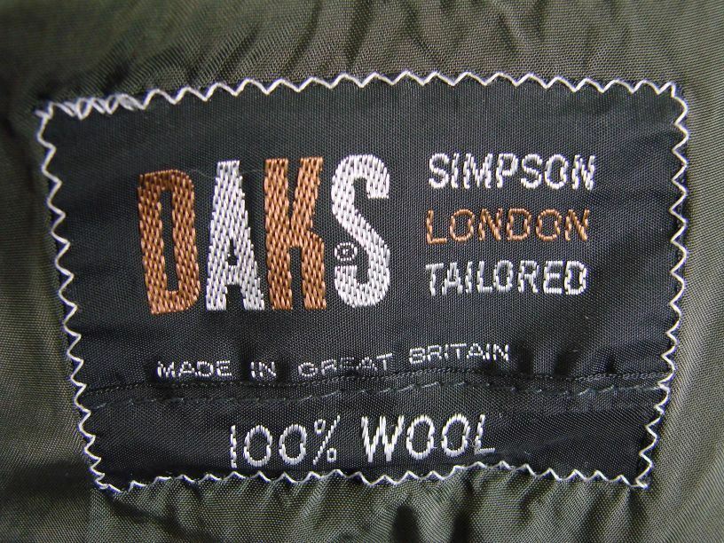 VINTAGE 1970's BRITISH MADE DAKS SIMPSON PURE WOOL CHECKED TWEED JACKET 42 INCH