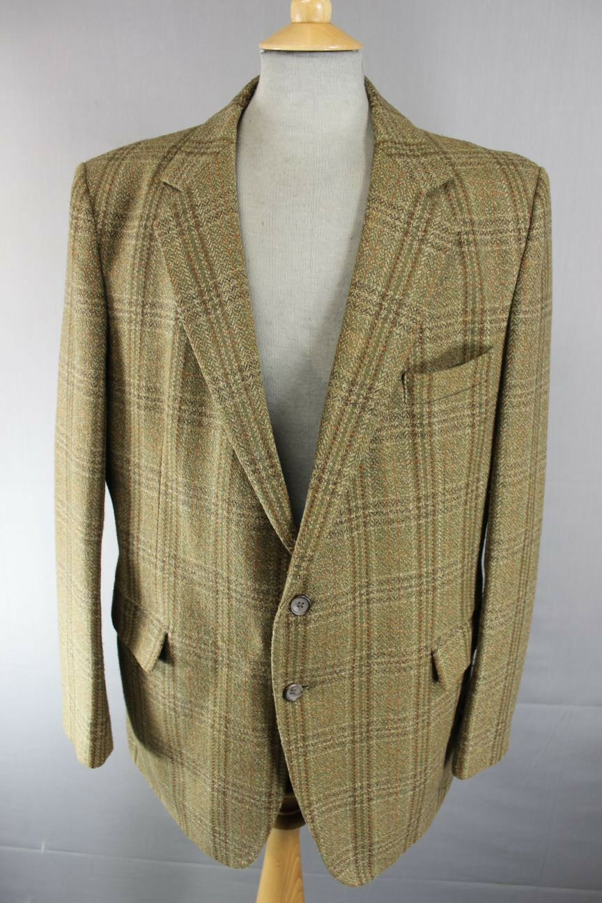 SUPERB VINTAGE 1970's GRENDALE TWEED JACKET 42 INCH