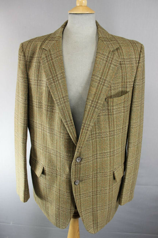 SUPERB VINTAGE 1970's GRENDALE TWEED JACKET 42 INCH