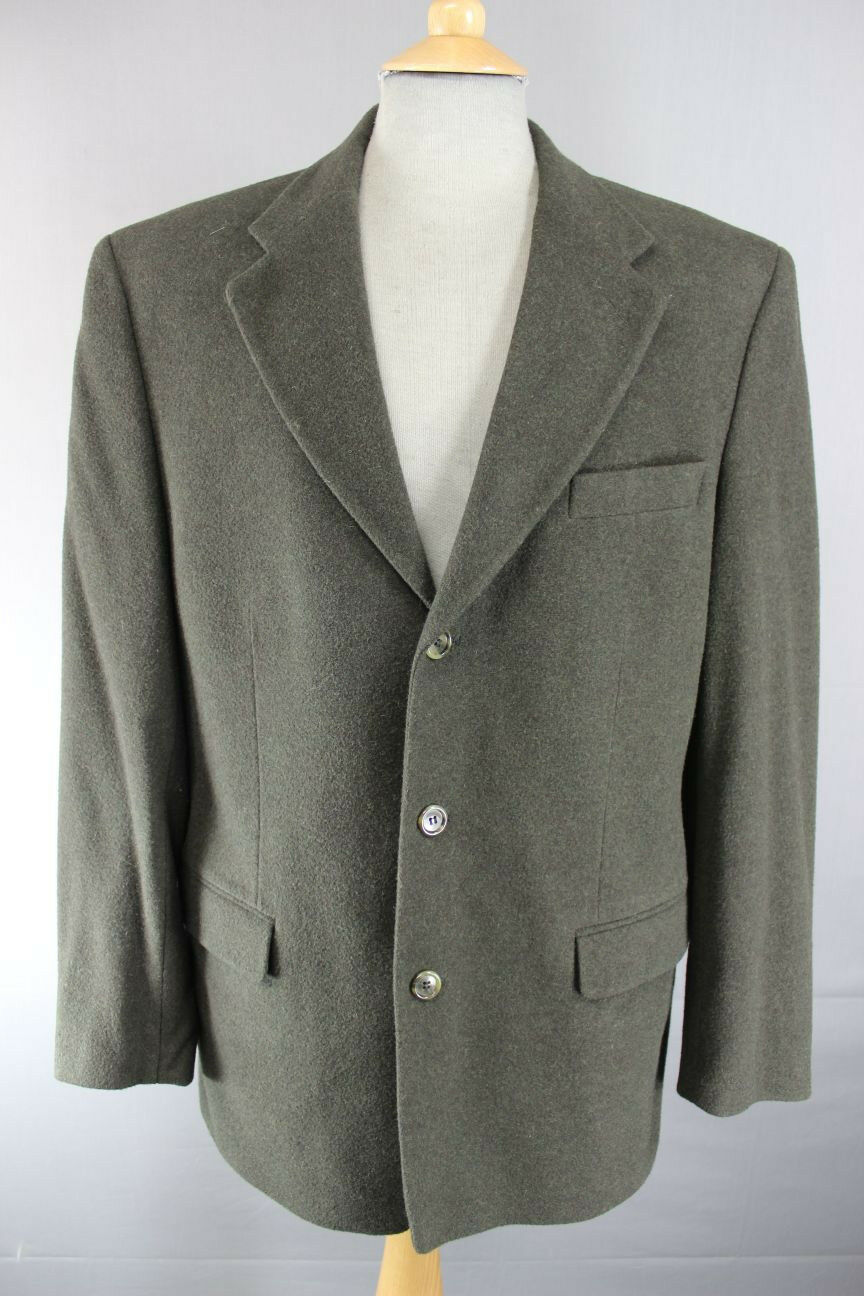 DARK GREEN HOUSE OF FRASER WOOL/CASHMERE JACKET 40 INCH