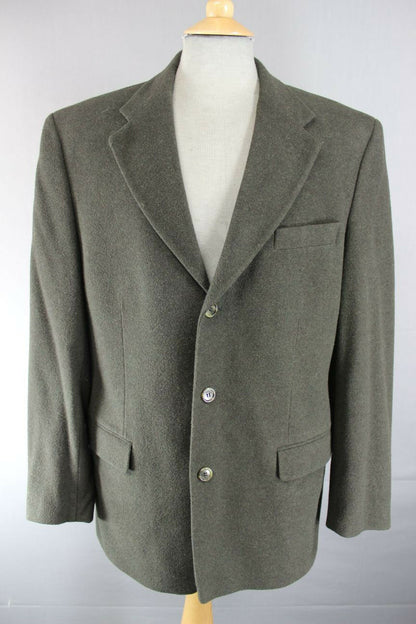 DARK GREEN HOUSE OF FRASER WOOL/CASHMERE JACKET 40 INCH