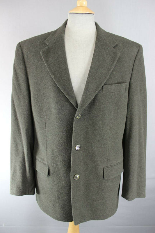 DARK GREEN HOUSE OF FRASER WOOL/CASHMERE JACKET 40 INCH