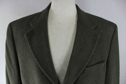 DARK GREEN HOUSE OF FRASER WOOL/CASHMERE JACKET 40 INCH