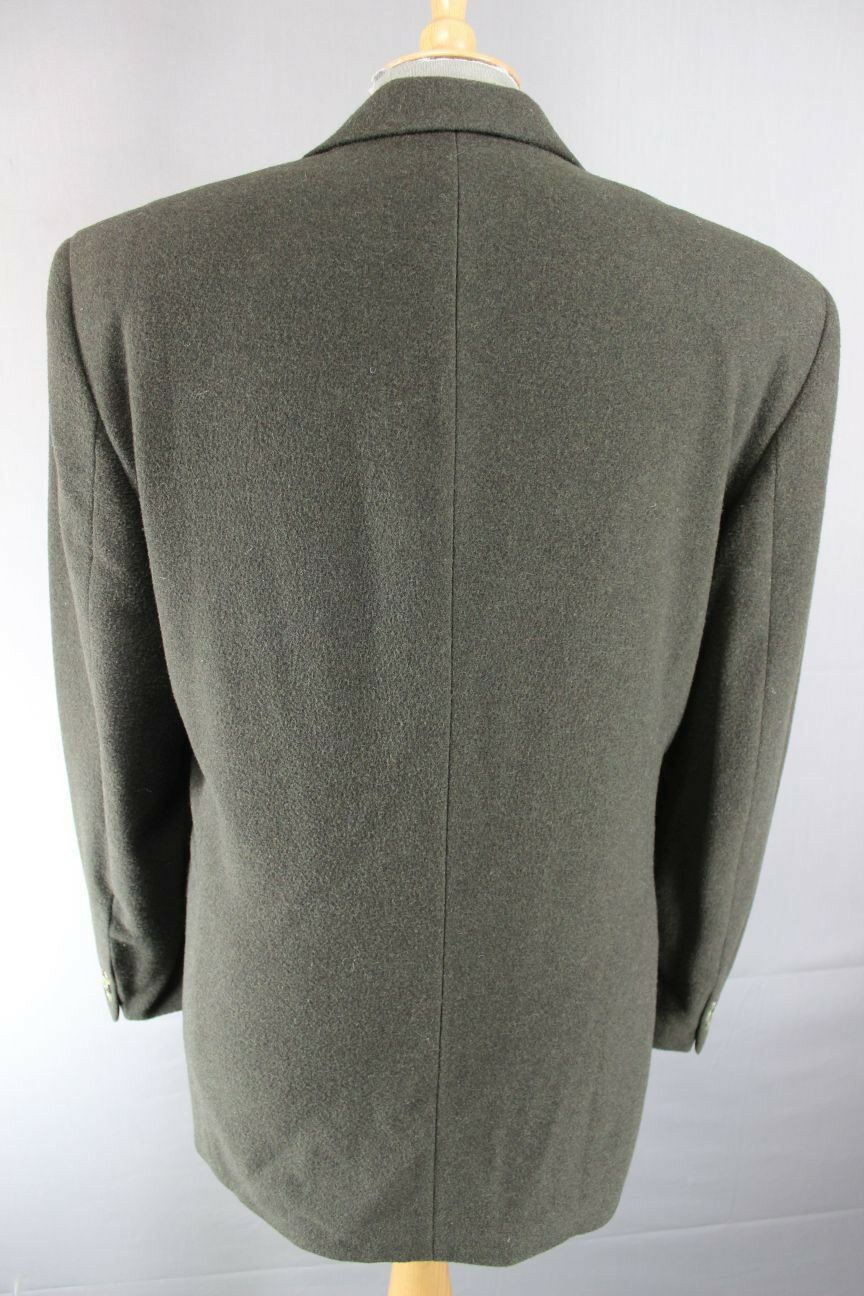 DARK GREEN HOUSE OF FRASER WOOL/CASHMERE JACKET 40 INCH