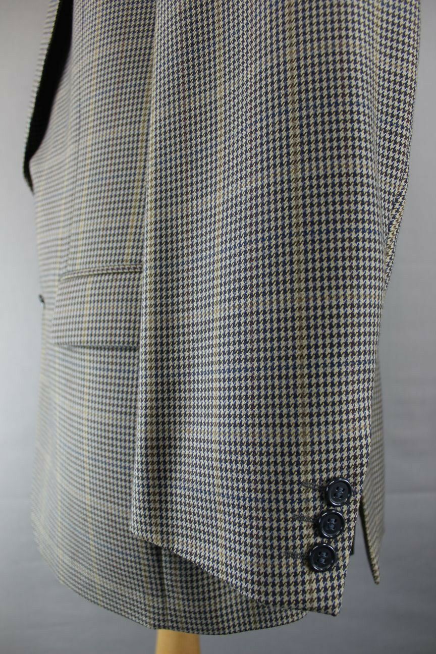 GURTEEN WOOL/POLYESTER LIGHTWEIGHT TWEED JACKET 40 INCH